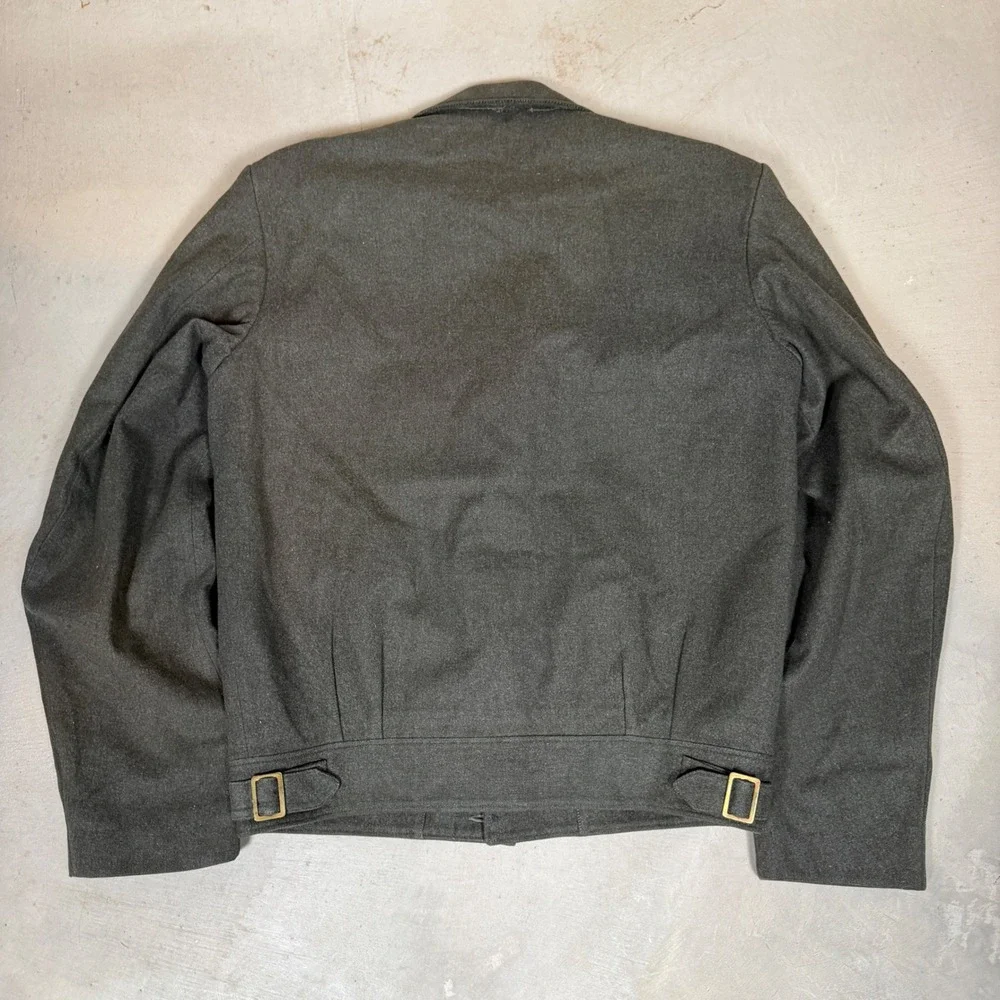 Vintage USMC Wool Ike Jacket Mens Green Military Field Coat PFC Patches 42 Chest